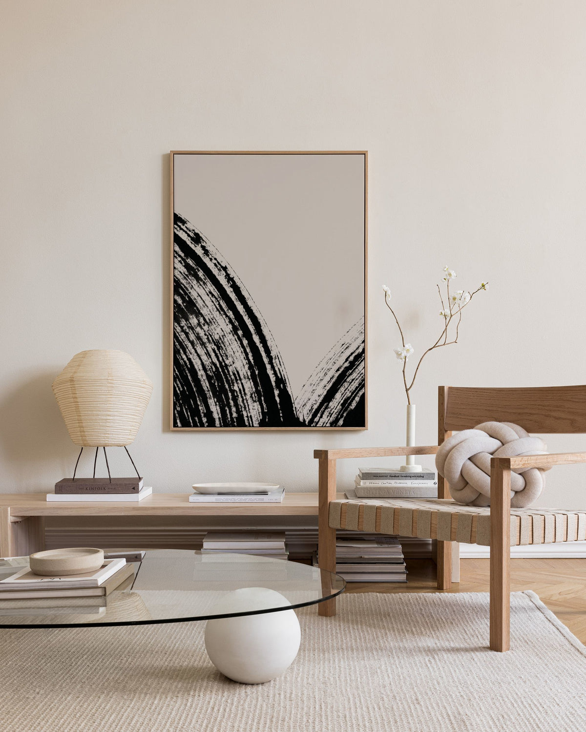 Zen Curves No2 Canvas print