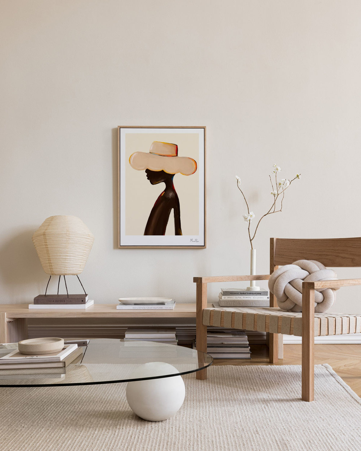 Maxime Rokus - Womanly Canvas print