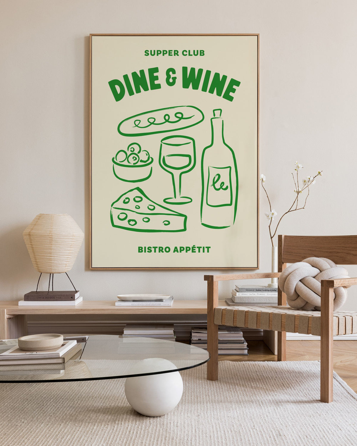 Dine and Wine Canvas print