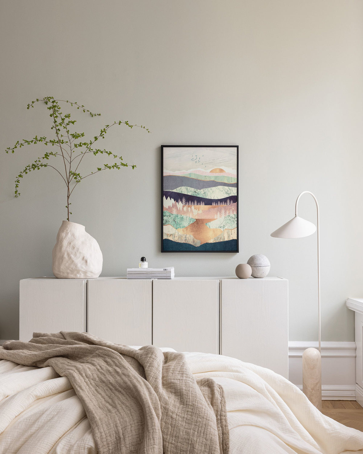 SpaceFrog Designs - Golden Spring Reflection Canvas print