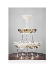 Champagne Pyramid Canvas print