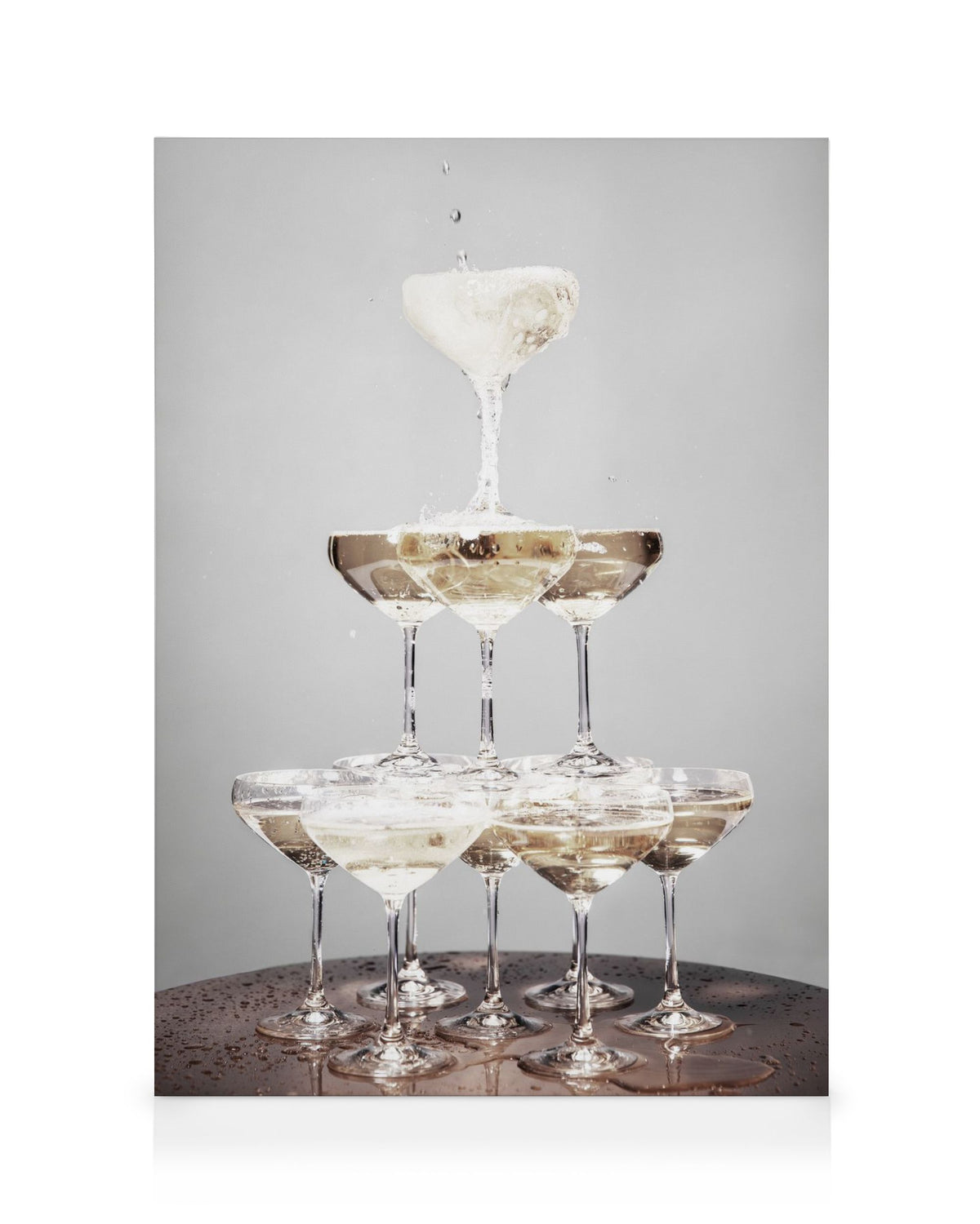 Champagne Pyramid Canvas print