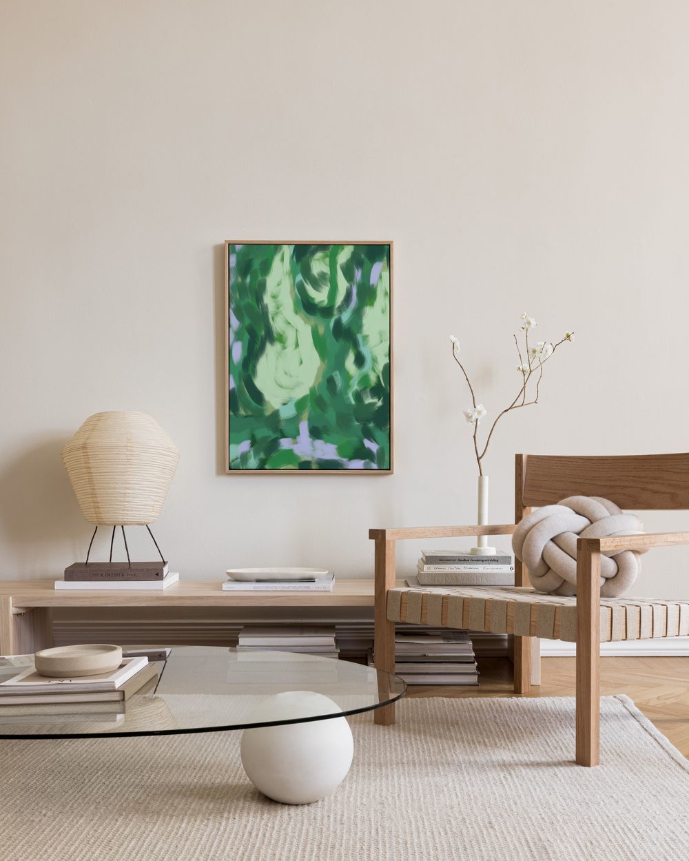Emerald Abstract No1 Canvas print