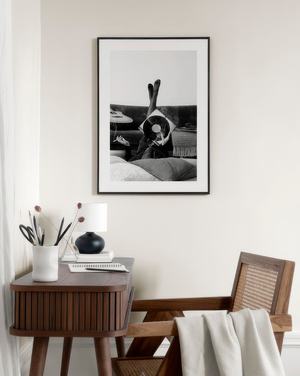 Smoky Vinyl Record Print