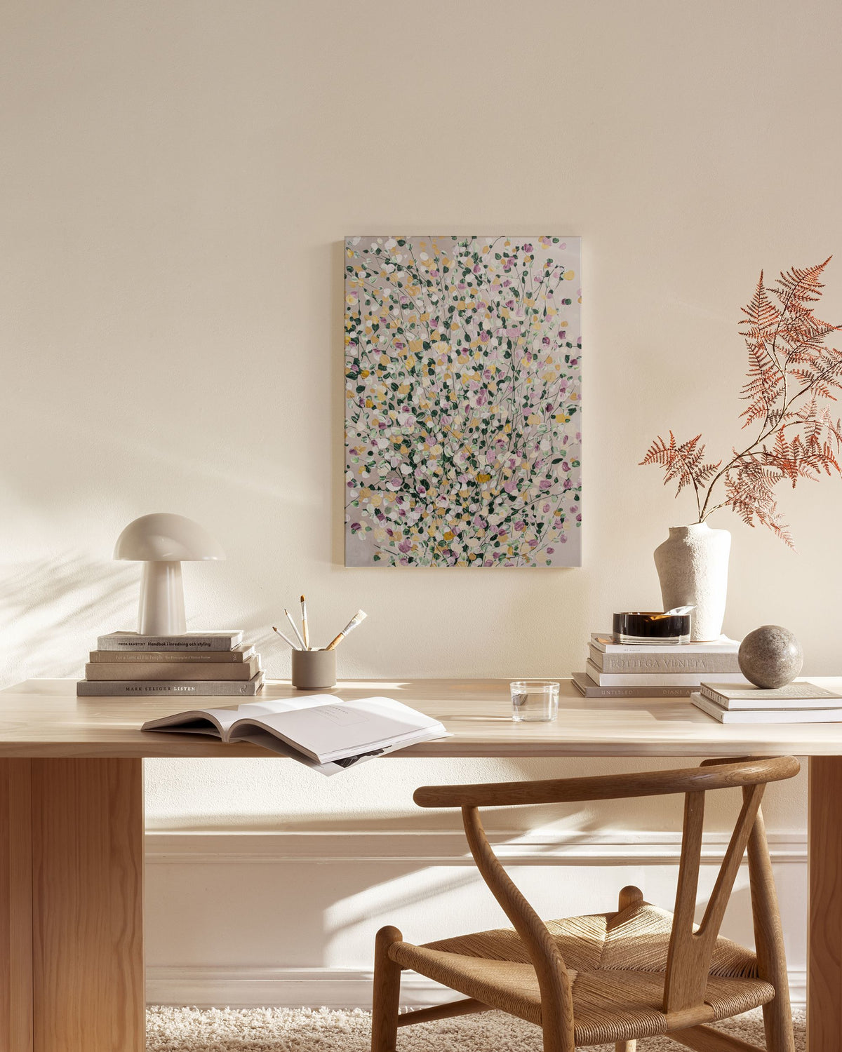 Crispy November Leaf Canvas print