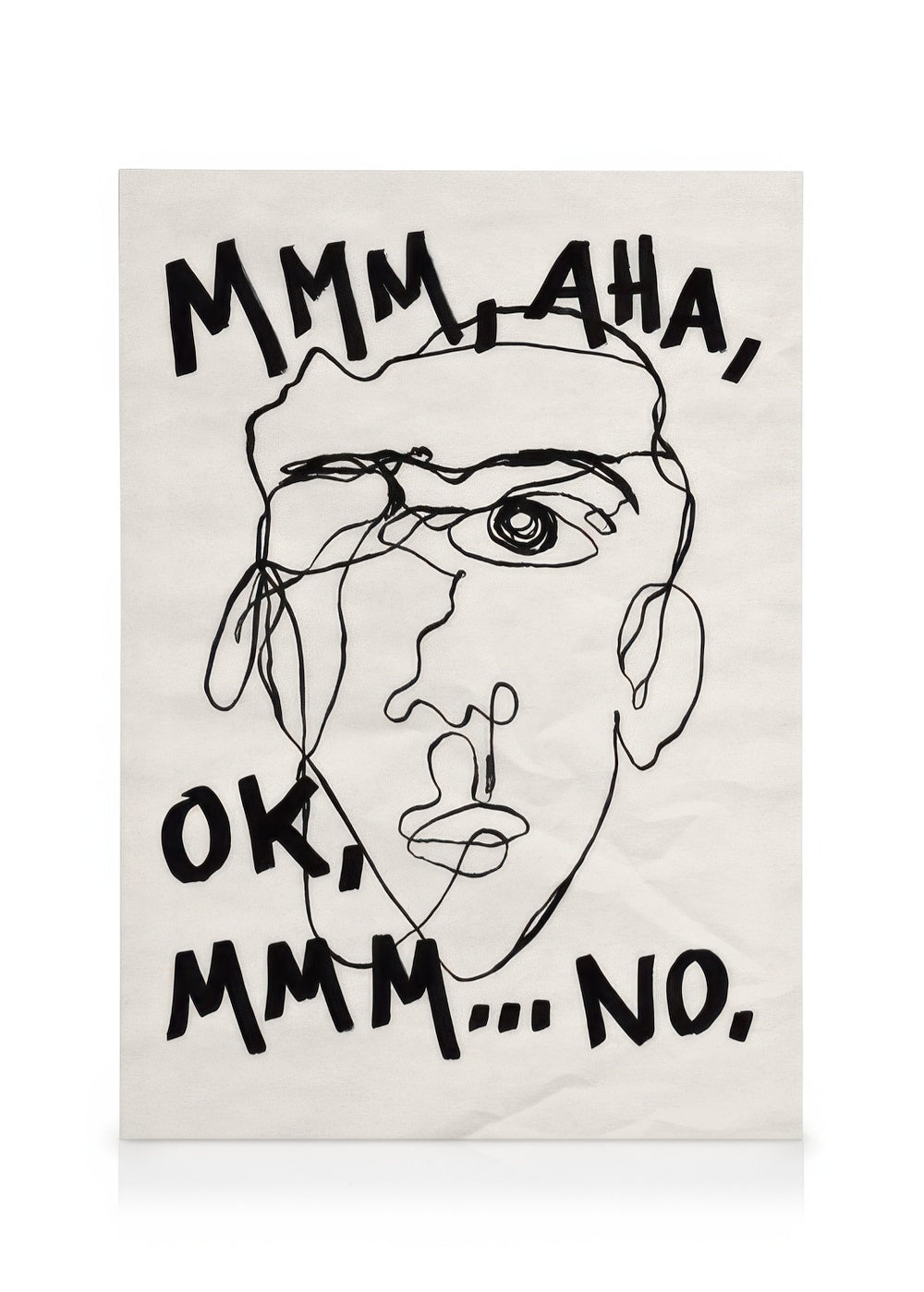 Portrait Sketch No1 Canvas print