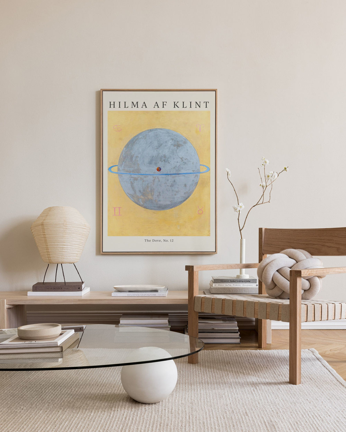 Print - The Dove No.12 by Hilma af Klint Καμβάς