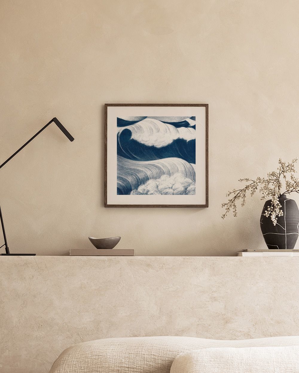 Vintage Wave Print