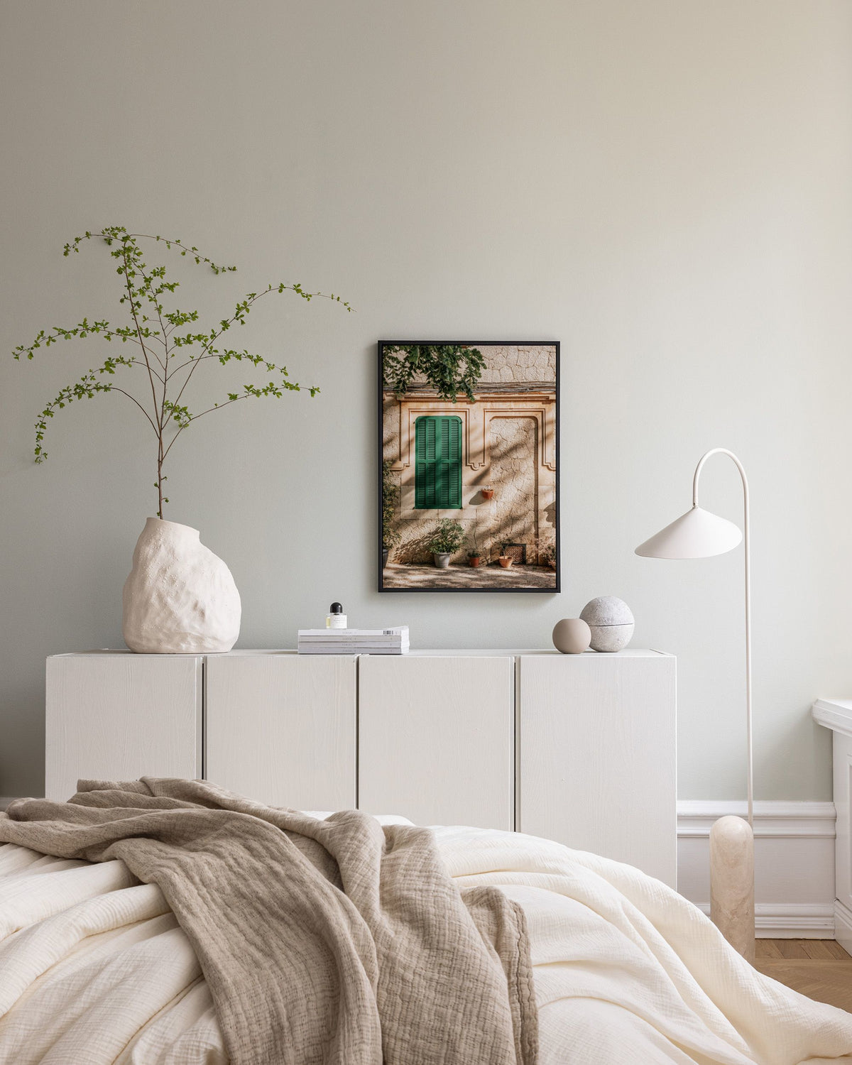 Green Window Canvas print