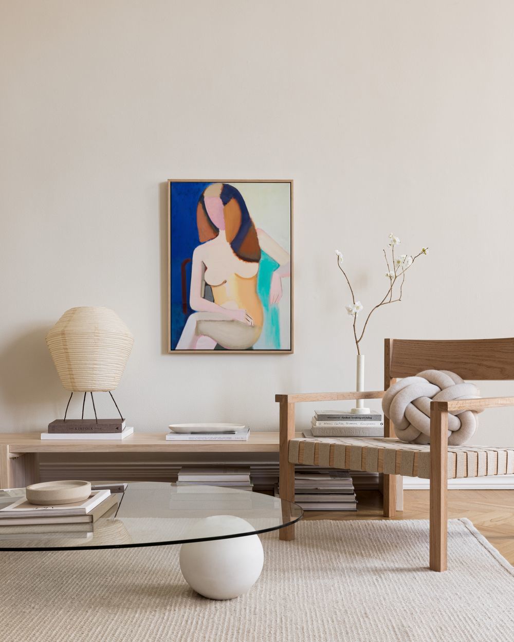 Vilhelm Lundstrøm - Seated Female Model Canvas print