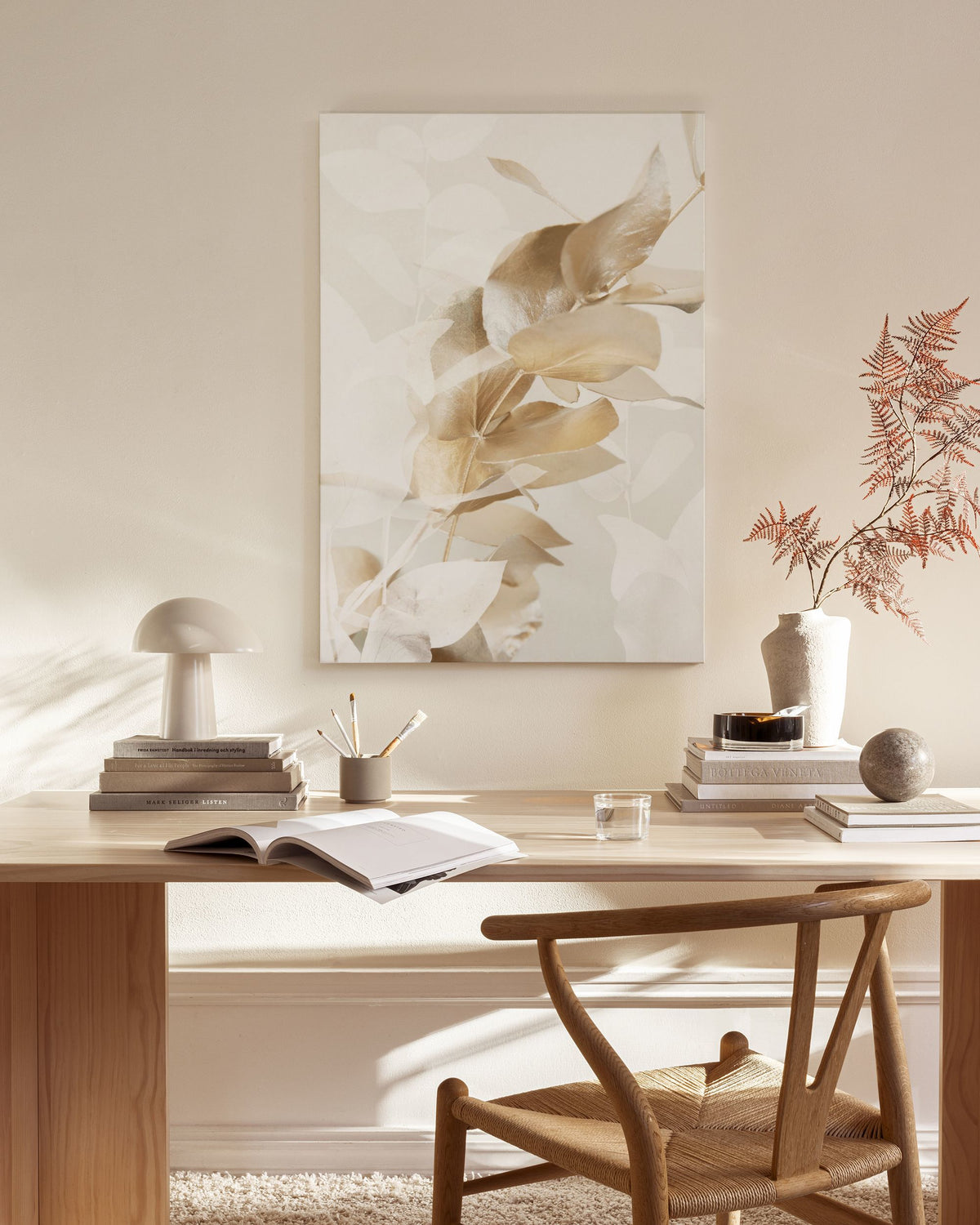 Golden Eucalyptus No1 Canvas print