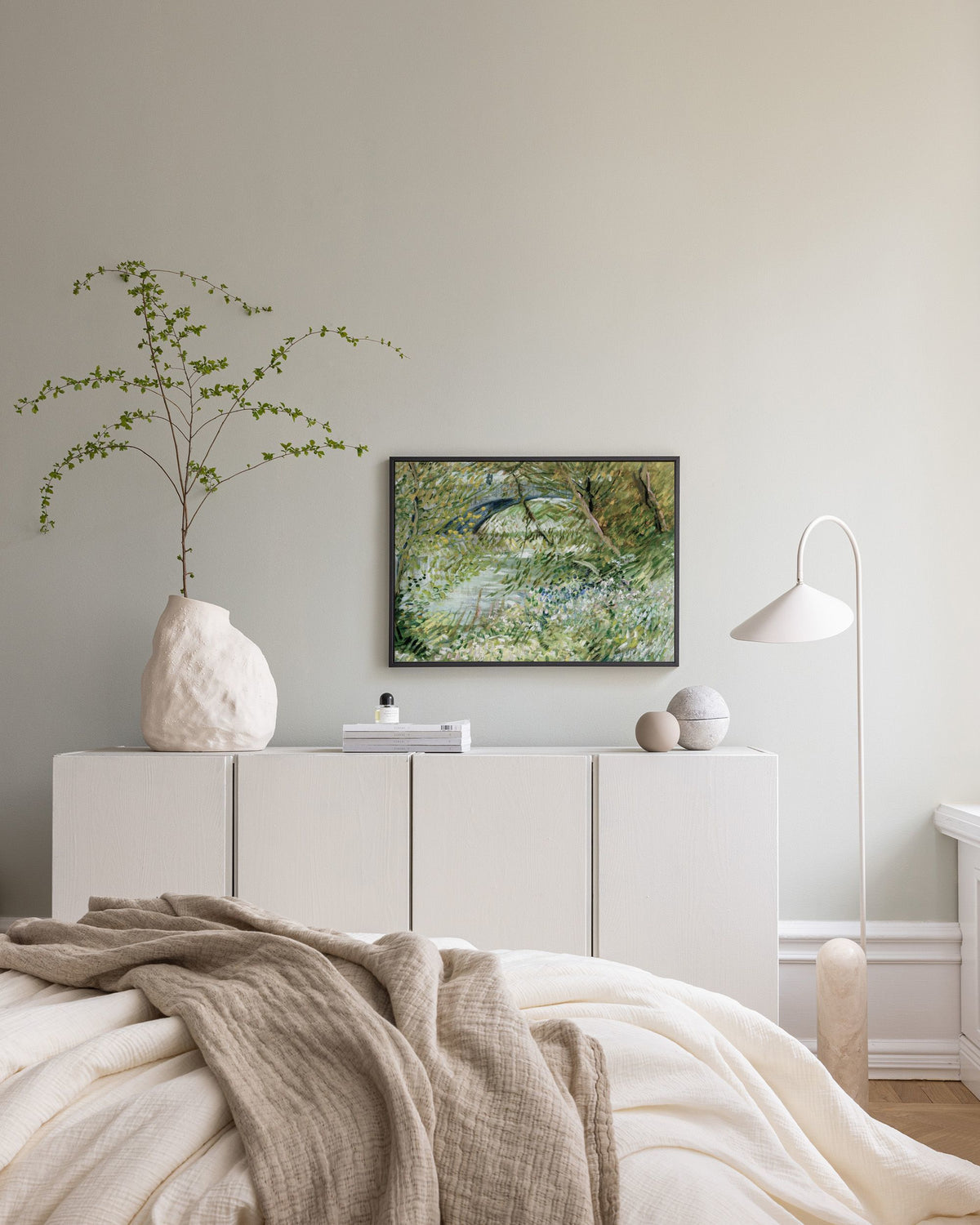 Van Gogh - River Bank in Springtime Landscape Canvas print