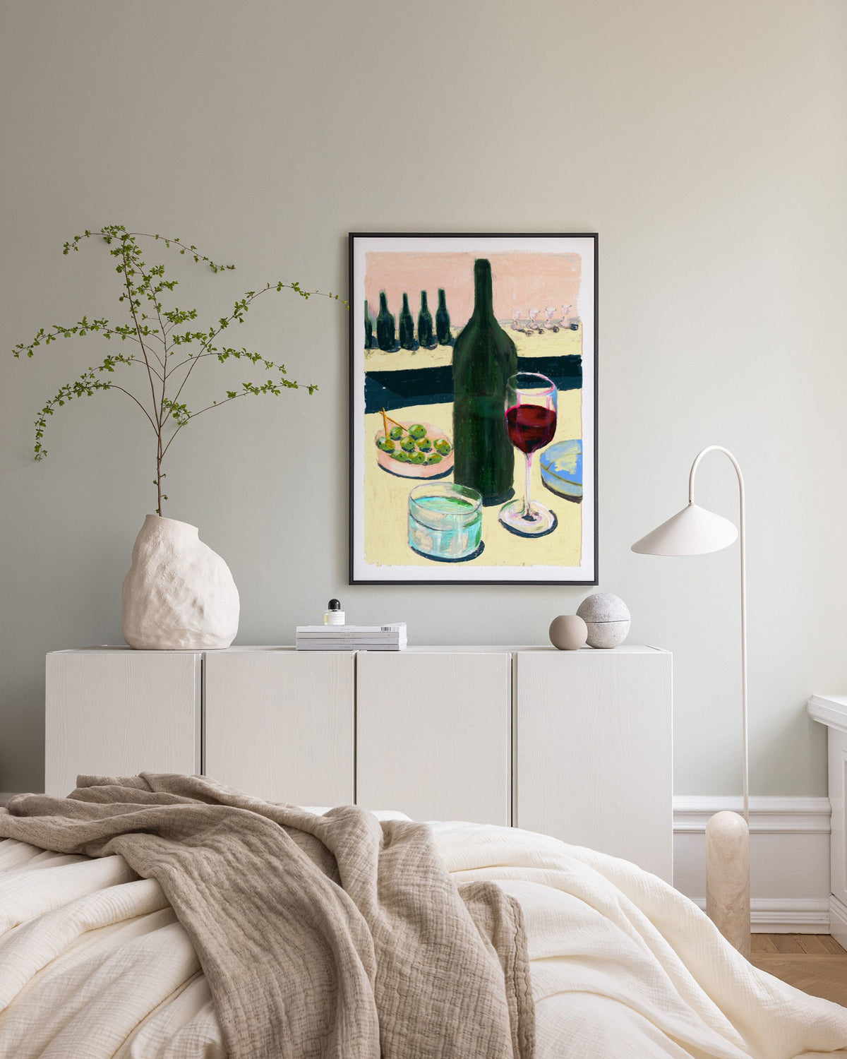 Laura Page - Glass of Wine Canvas print