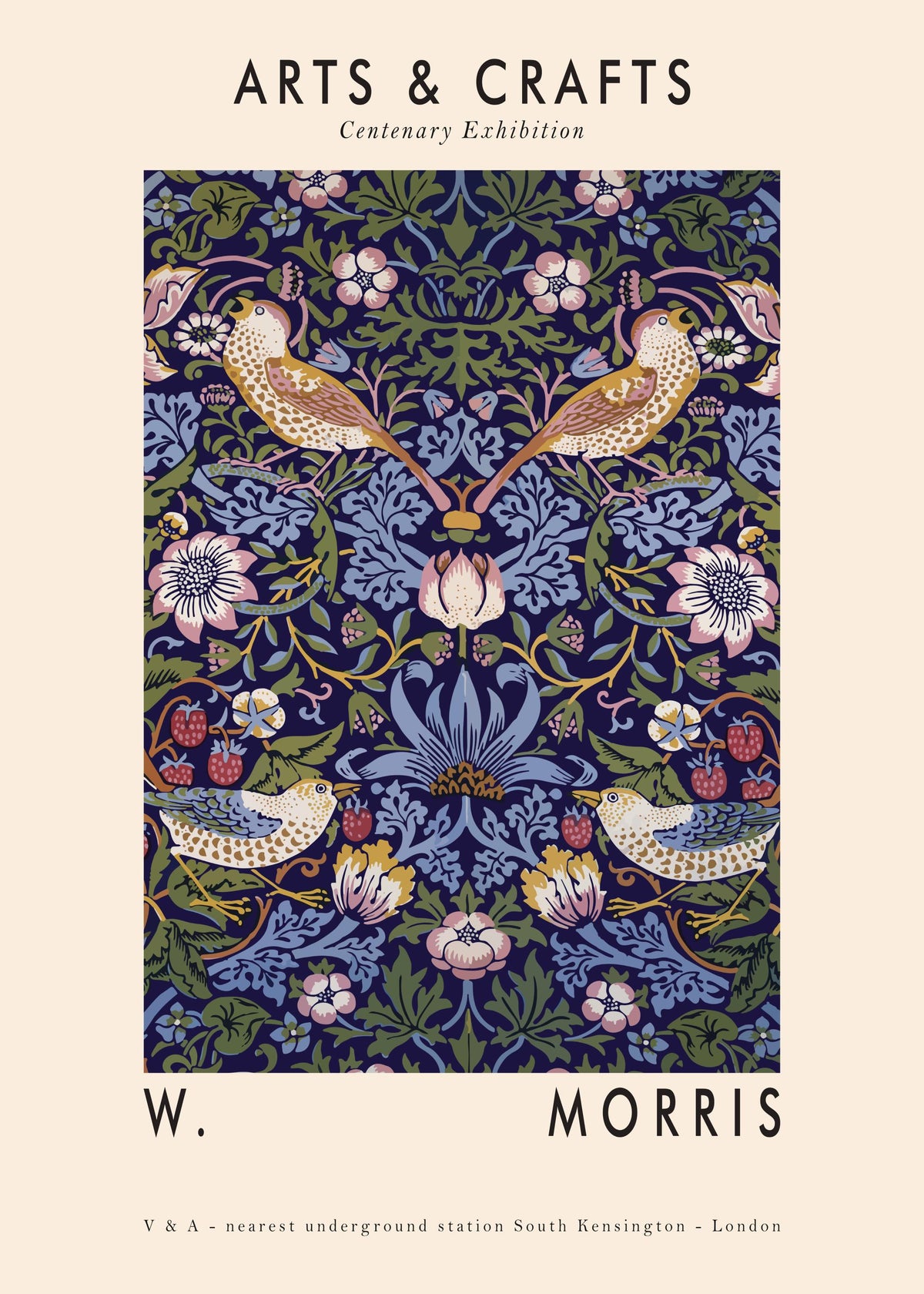 Arts & Crafts Floral Print