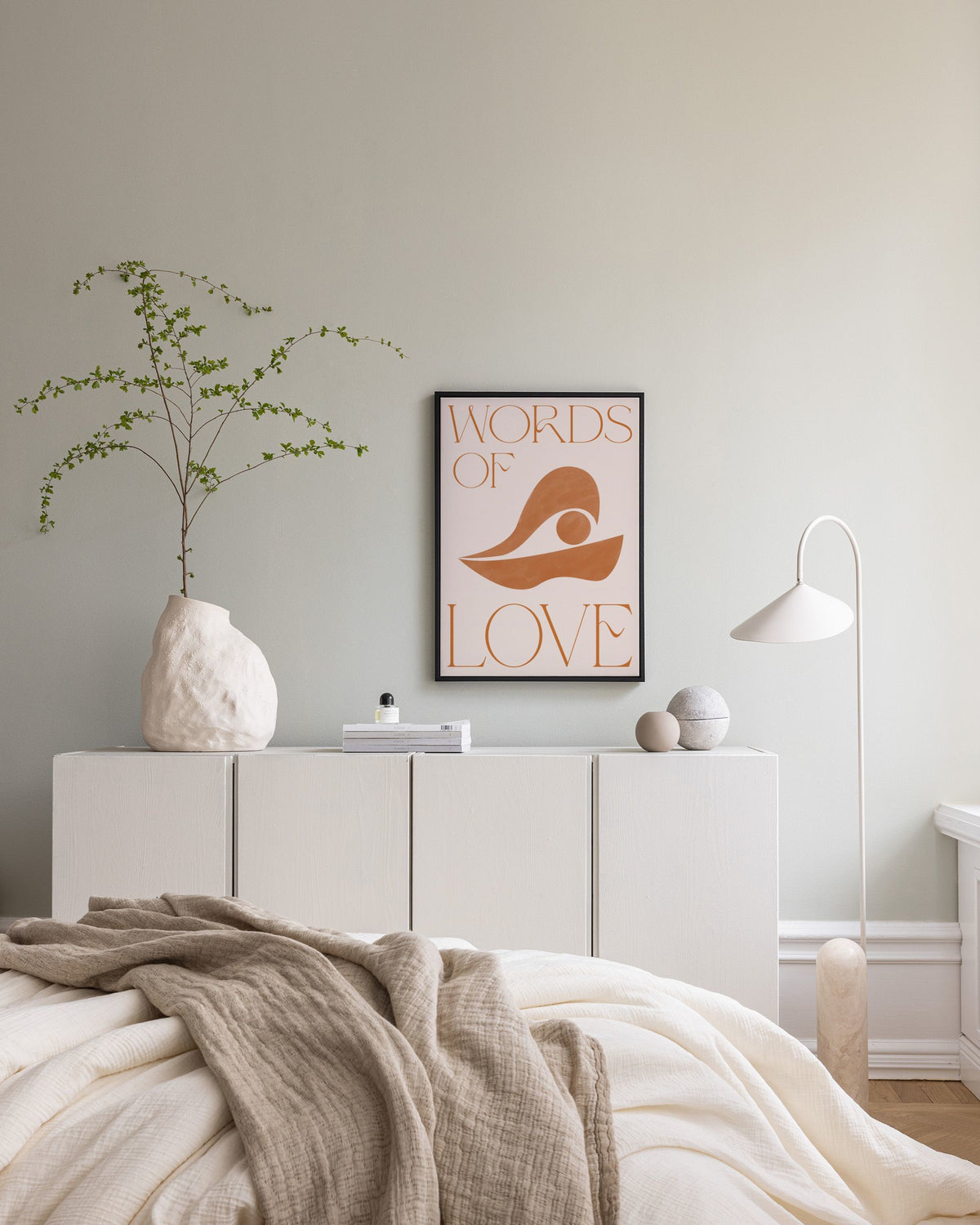 Words of Love Canvas print