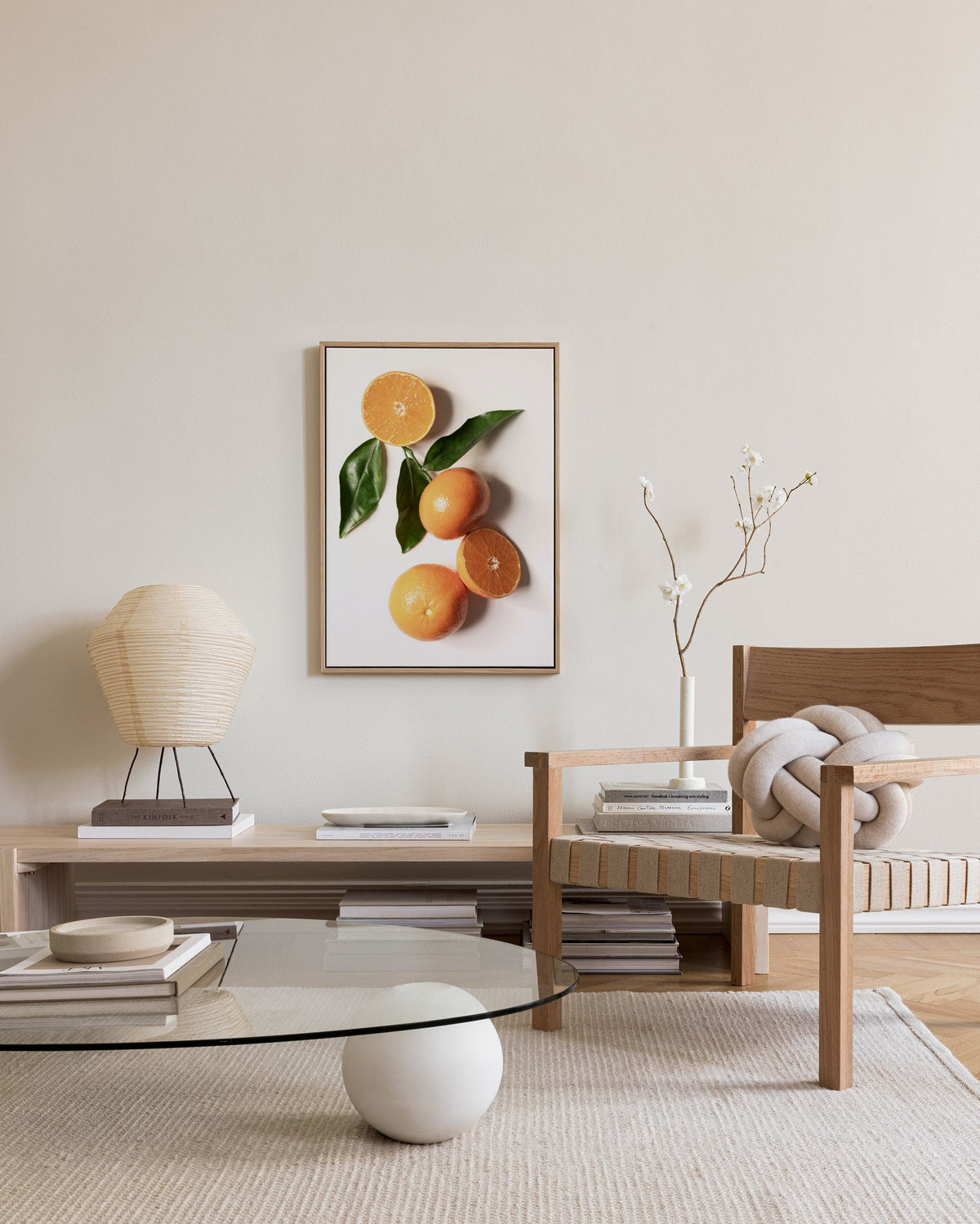 Garden Oranges Canvas print