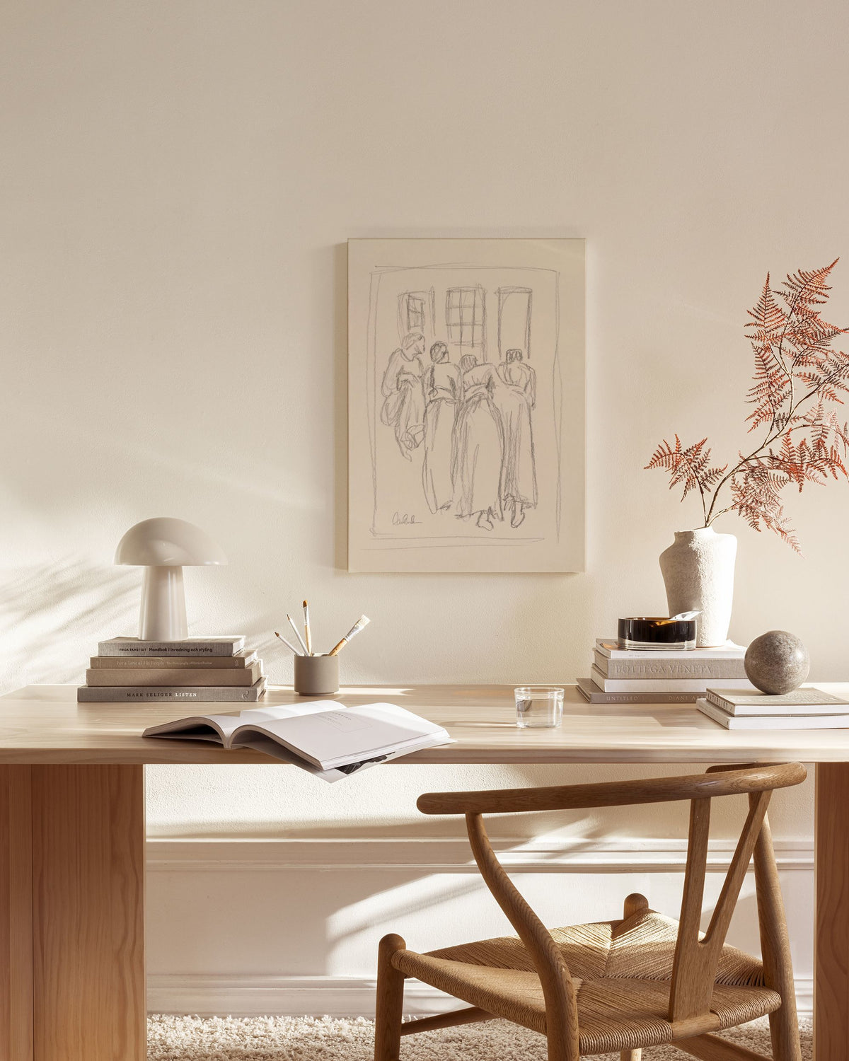 The Dreamers Sketch Canvas print