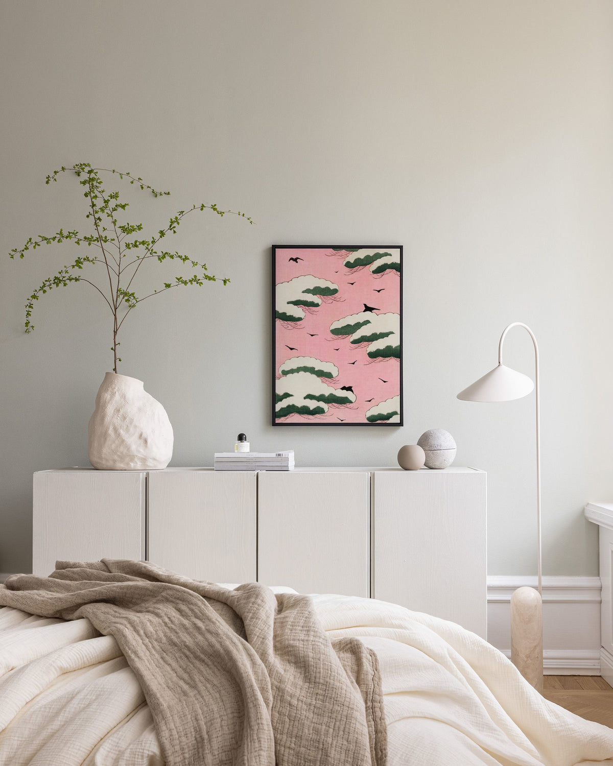 Watanabe Seitei - Pink Sky Canvas print