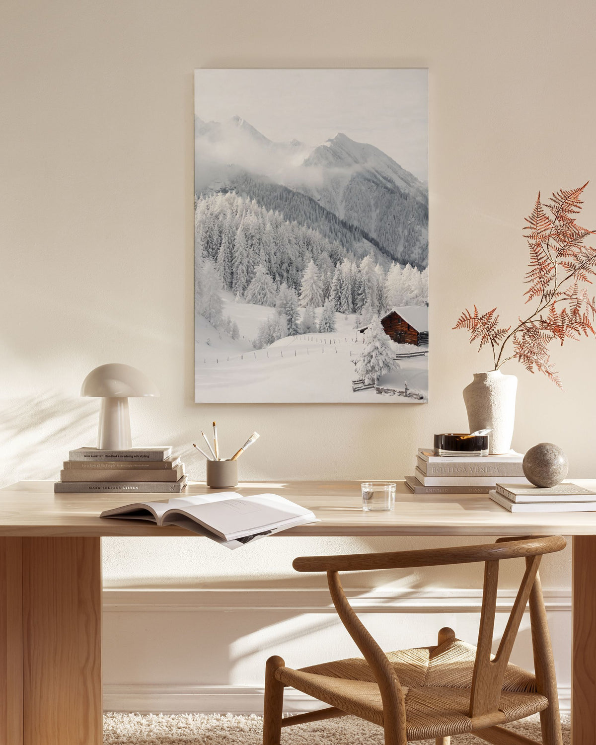 Snowy Landscape Canvas print