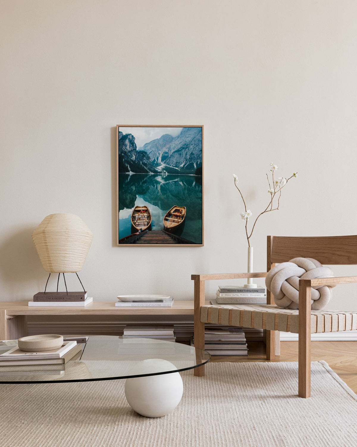 Two in the Lake Canvas print