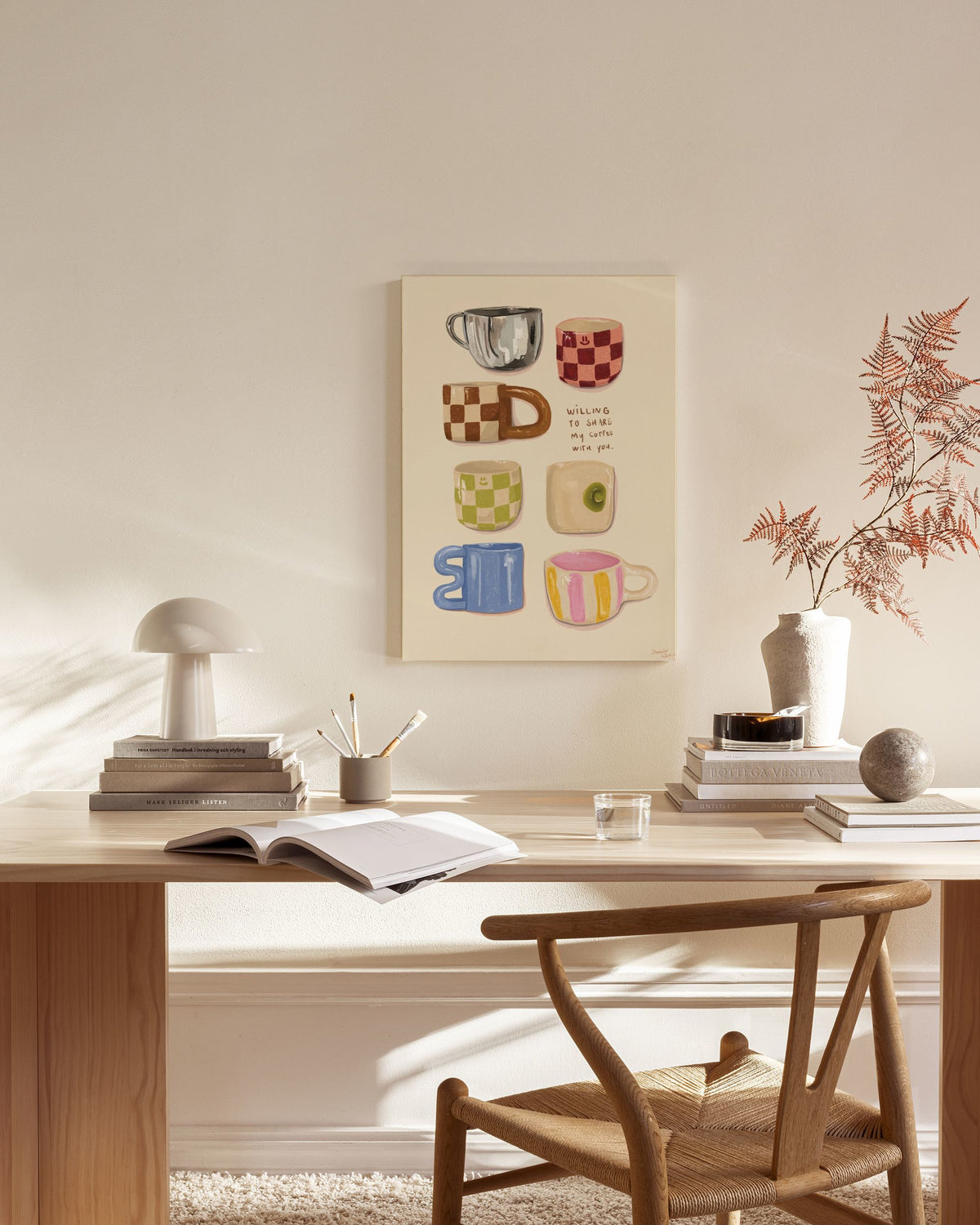Loïs Langenberg - Willing to share my Coffe with you Canvas print
