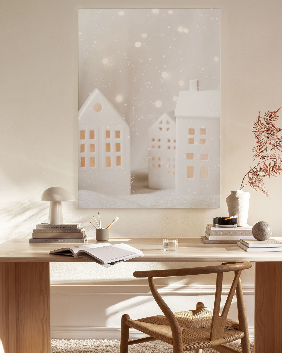 Holiday Village Canvas print