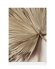 Golden Palm Leaf No1 Canvas print