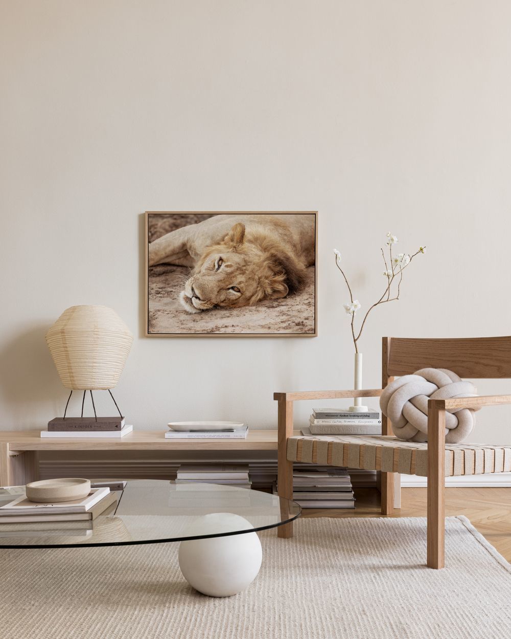 King of the Savannah Canvas print