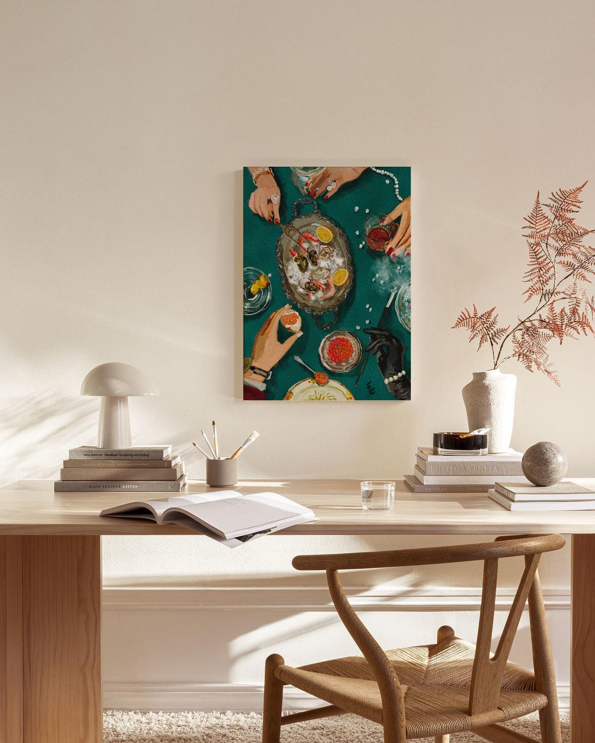 Ekaterina Zagorska - Luxury Dinner Canvas print