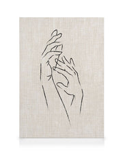 Texture Line Hands Canvas print