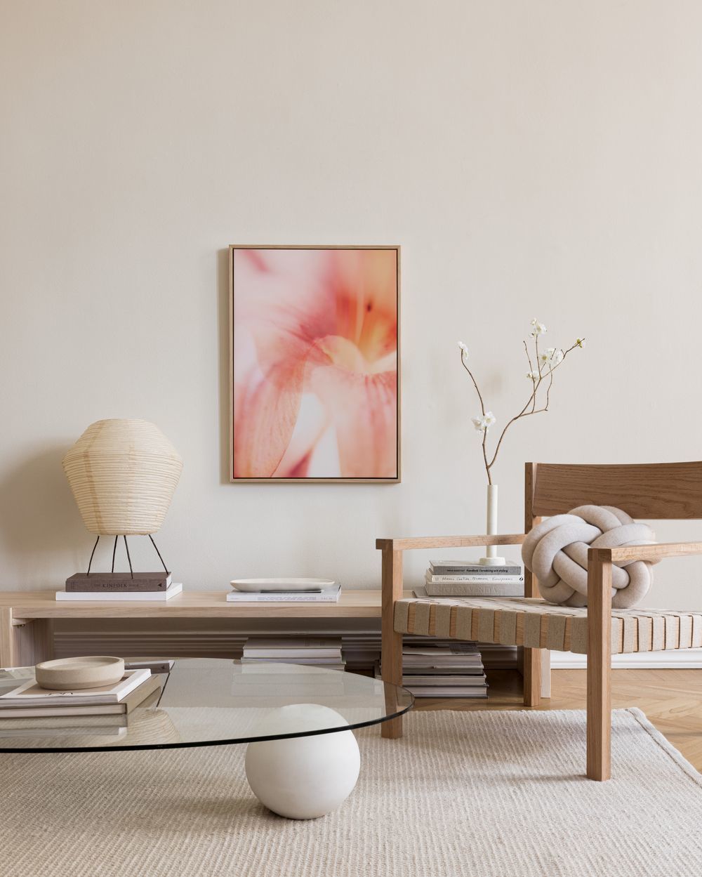 Coral Lily No1 Canvas print