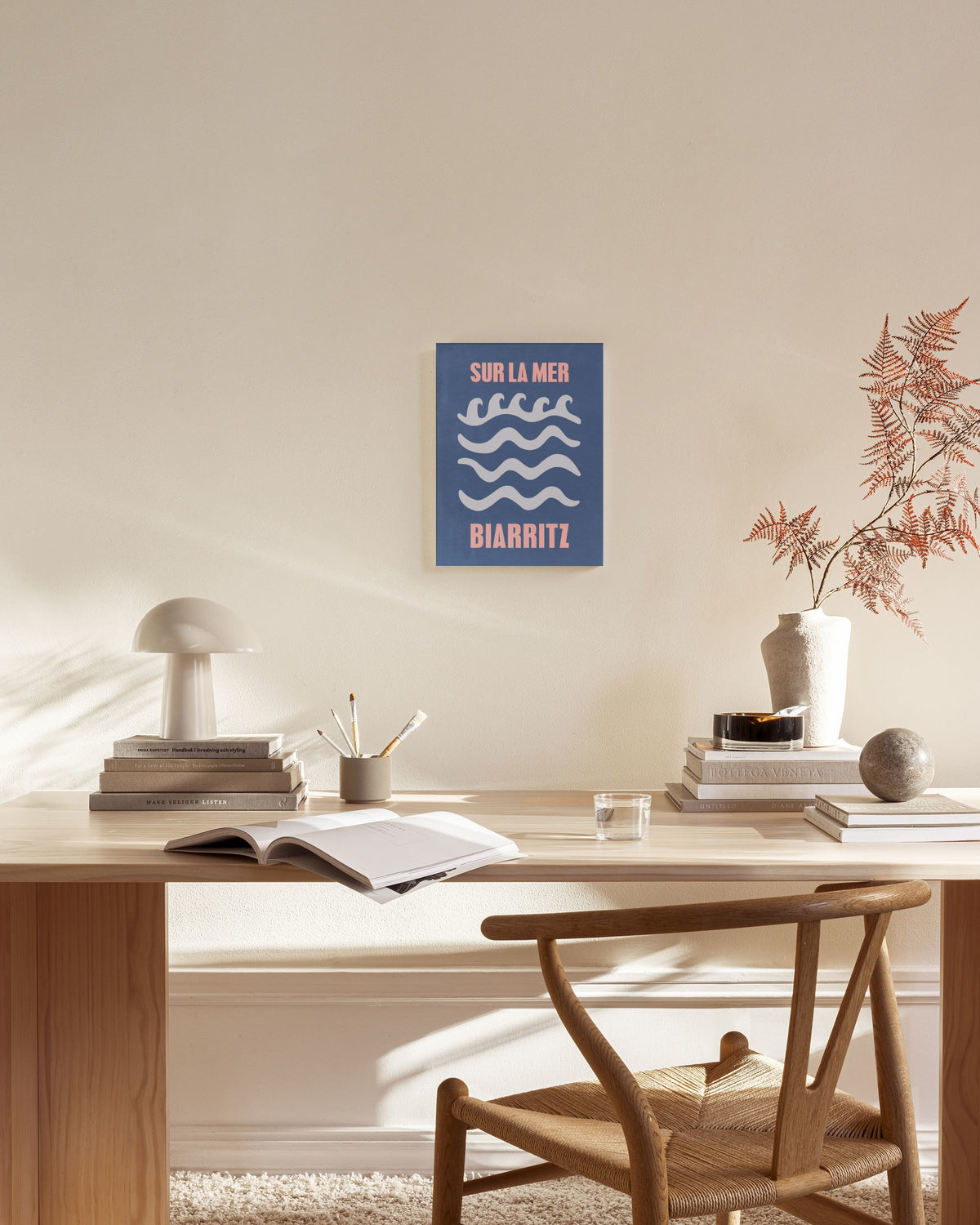 Graphic Biarritz Canvas print