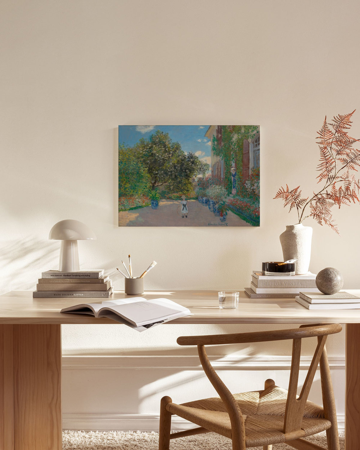 Monet - The Artist’s House at Argenteuil Canvas print