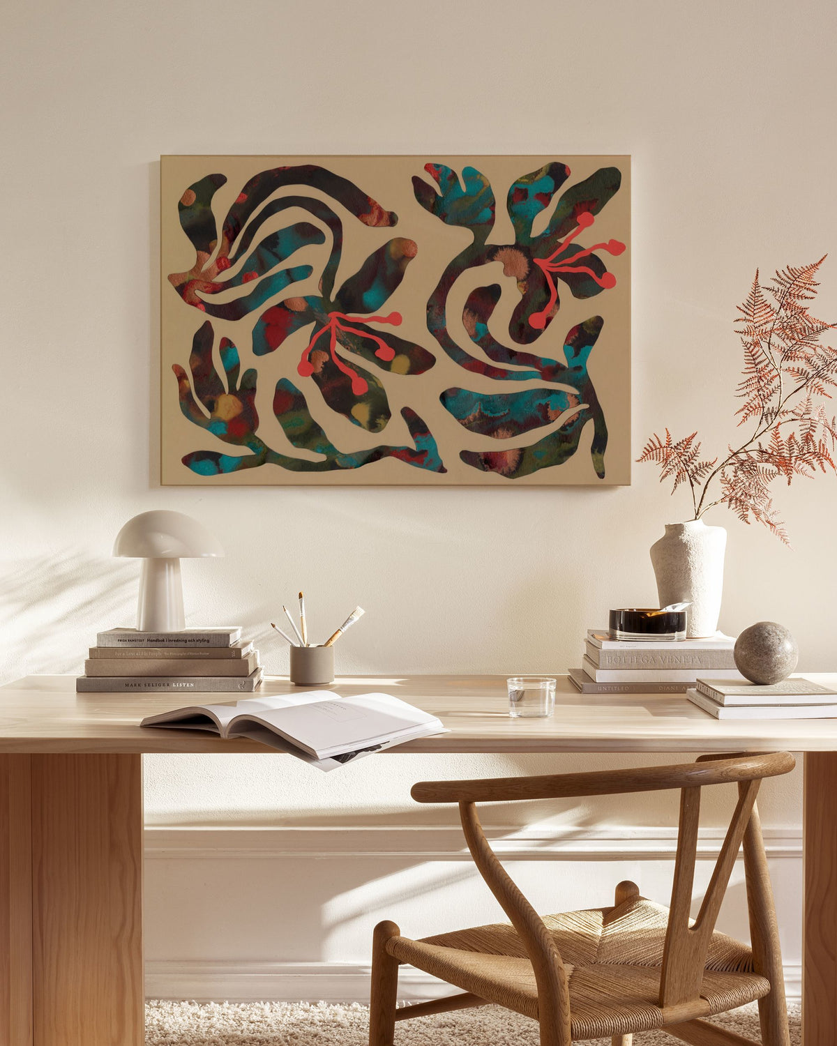Marbled Garden Canvas print