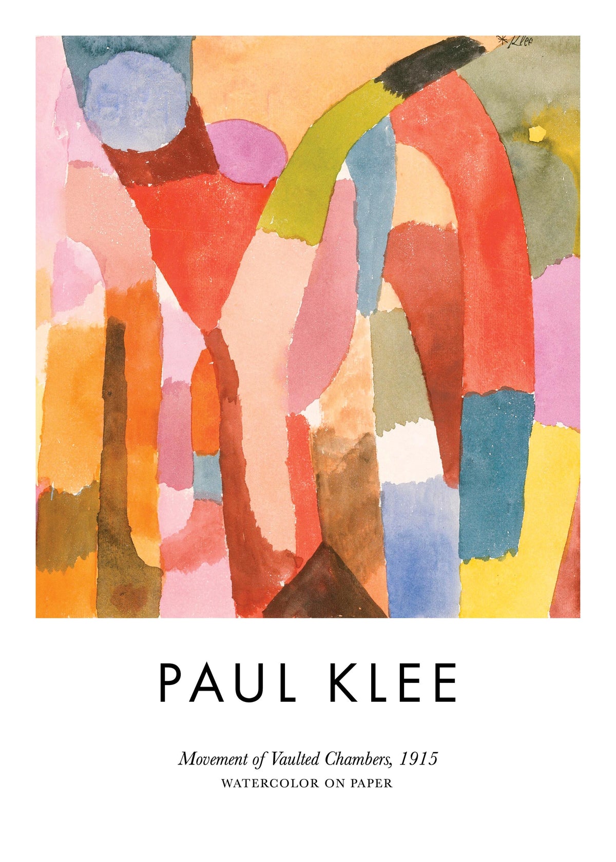 Paul Klee - Movement of Vaulted Chambers Print