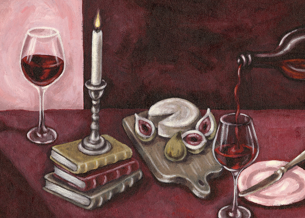 Bordeaux Table Print