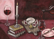 Bordeaux Table Print