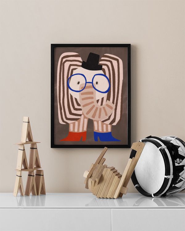 Dapper Elephant Print