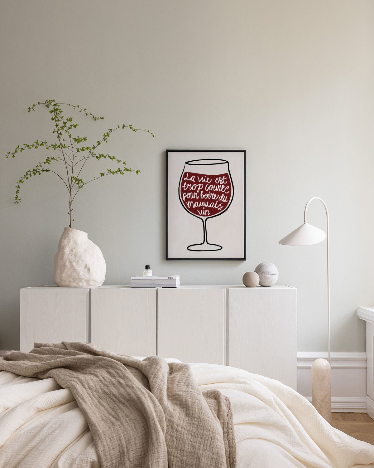 La vie est Trop Courte Canvas print
