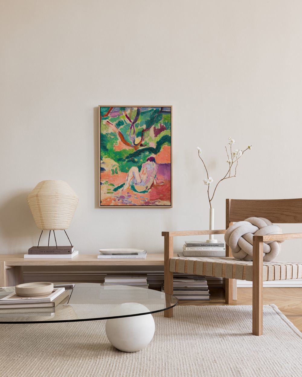 Matisse - Nude in a Wood Canvas print