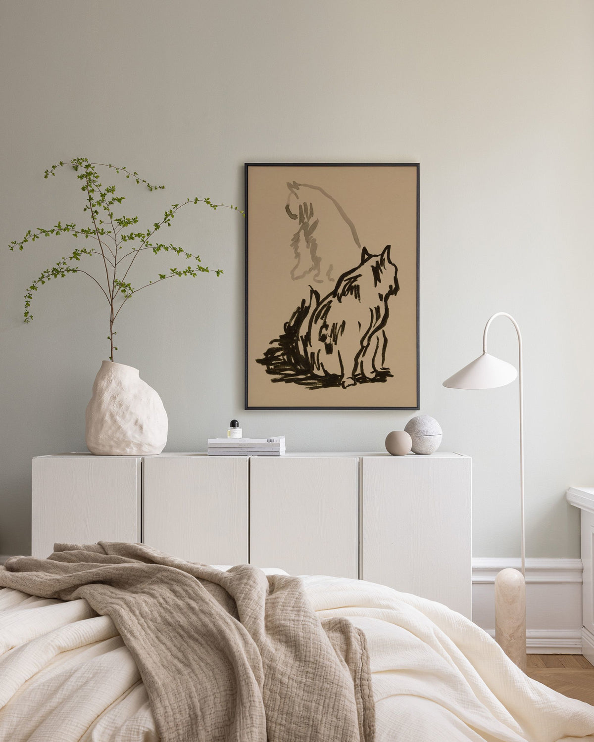 Study of Cat Canvas print