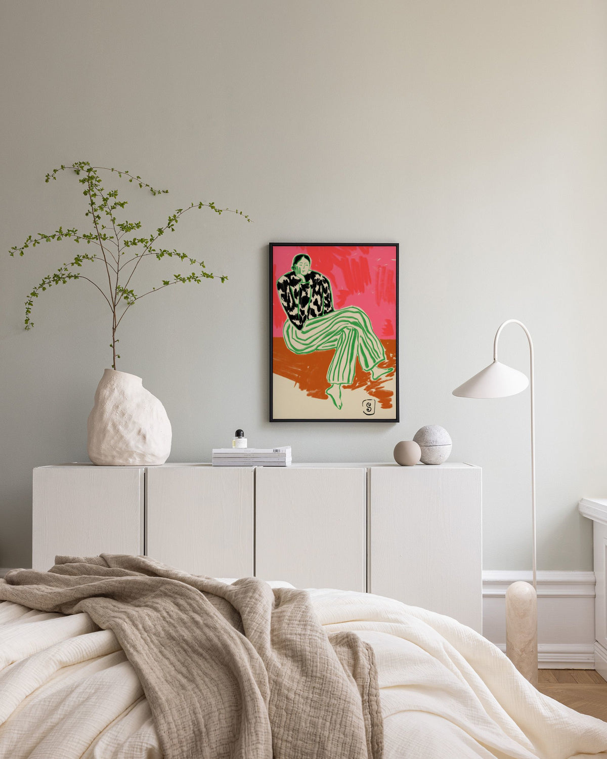 Sandra Poliakov - Calm Woman Portrait Canvas print