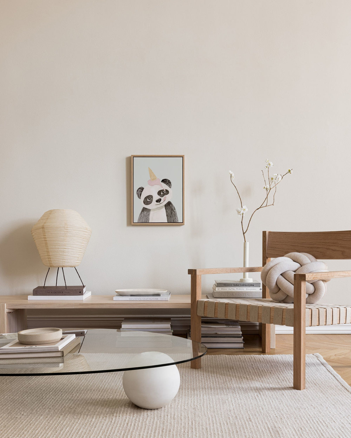 Party Panda Canvas print
