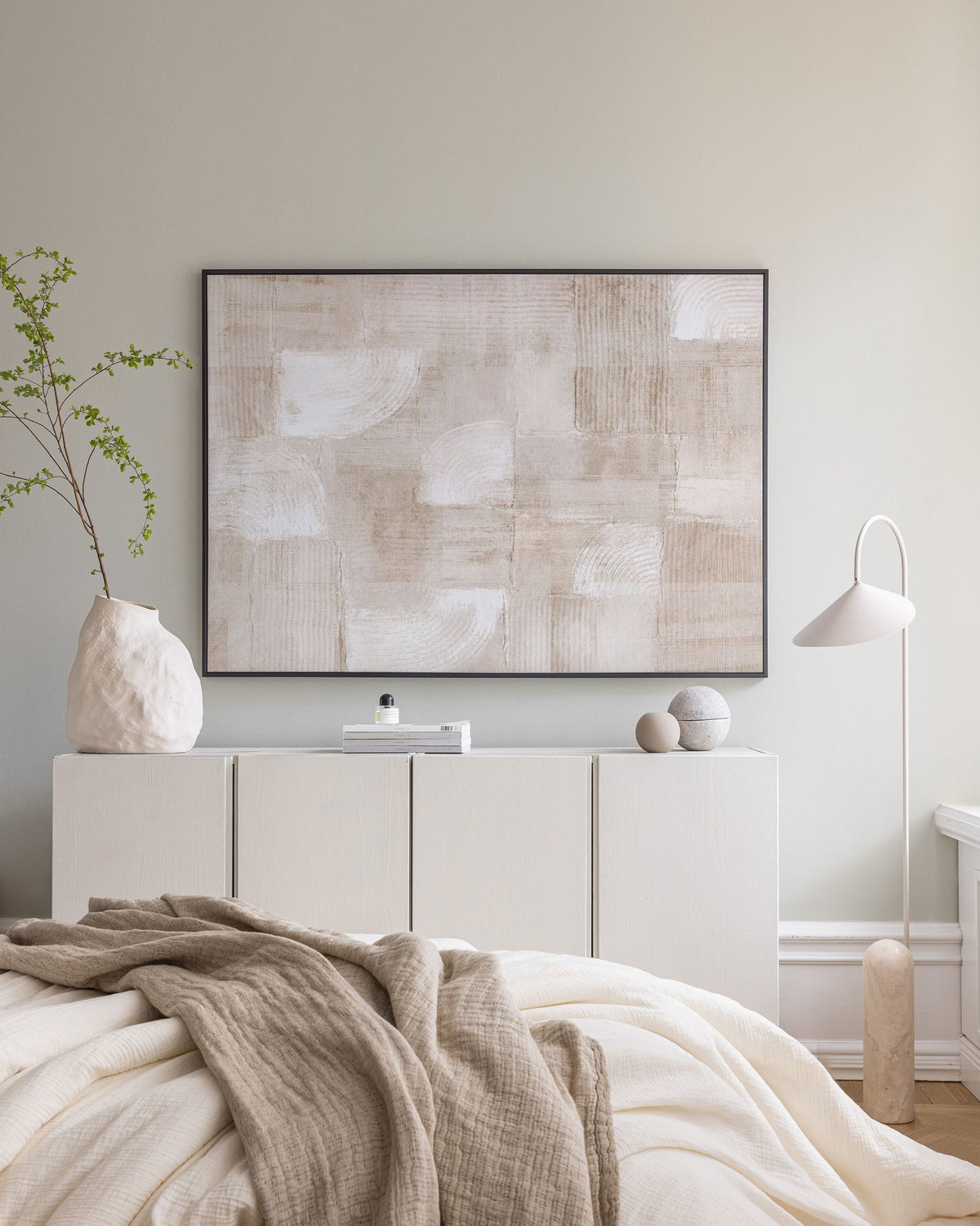 The Art of Beige Canvas print