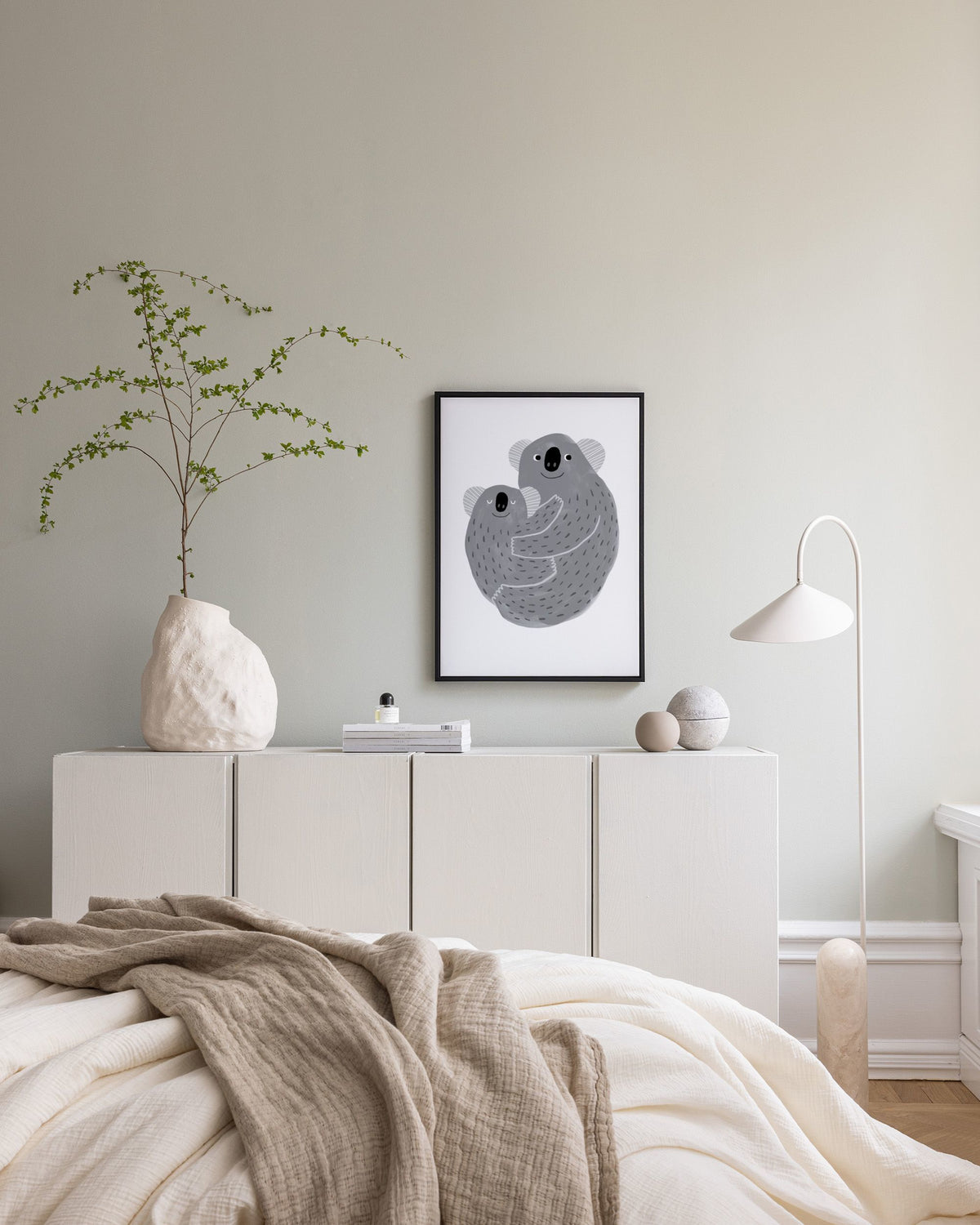 Koala Hug Canvas print