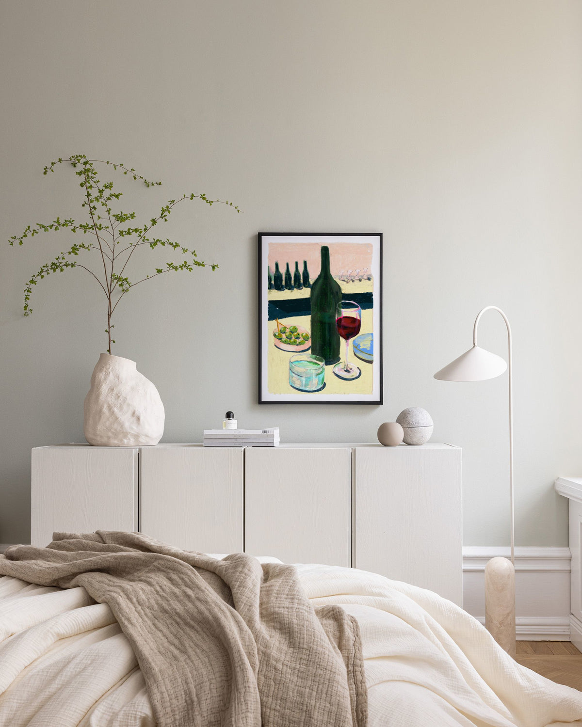 Laura Page - Glass of Wine Canvas print