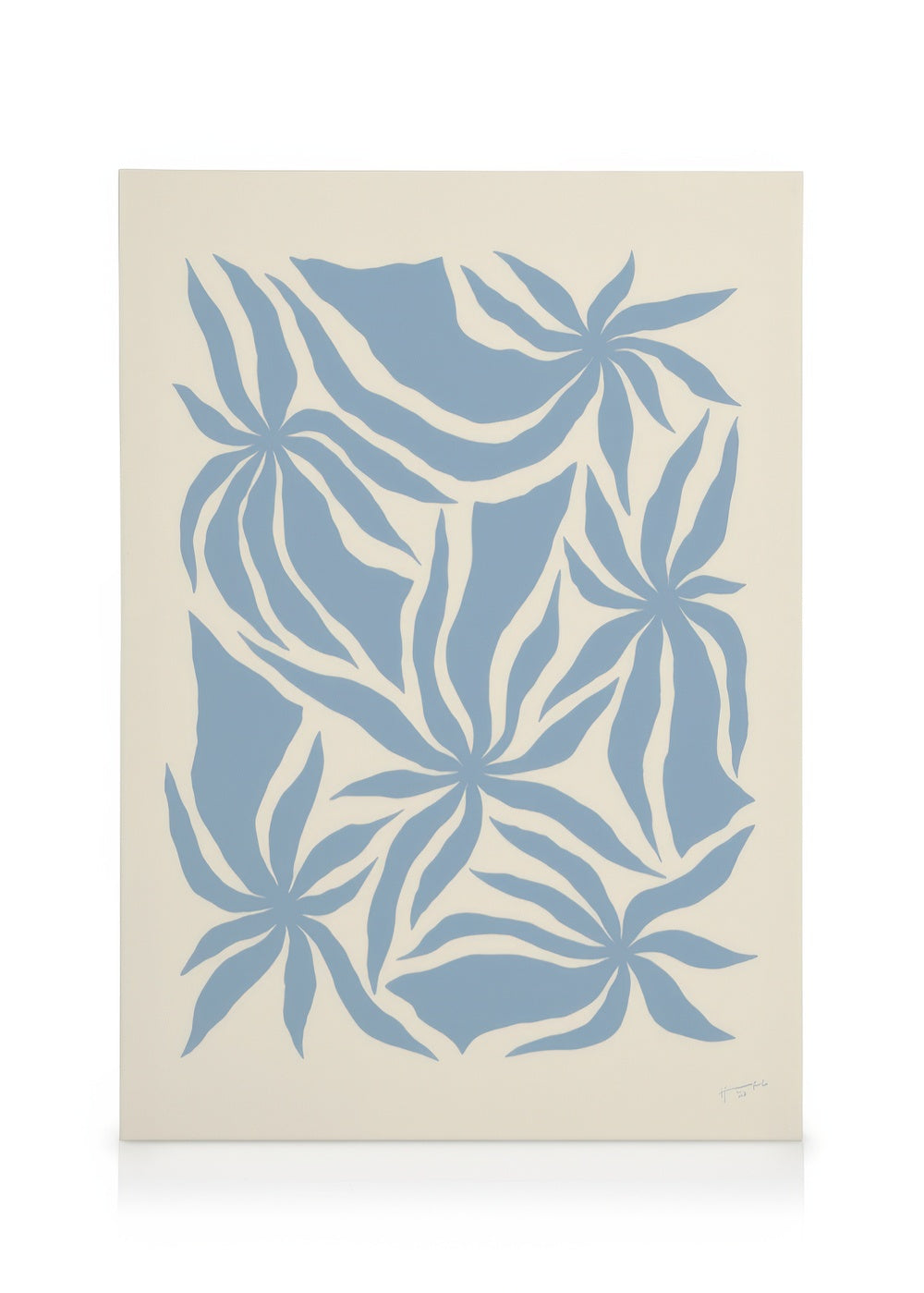 Hanna KL - Denim Palm Trees Canvas print