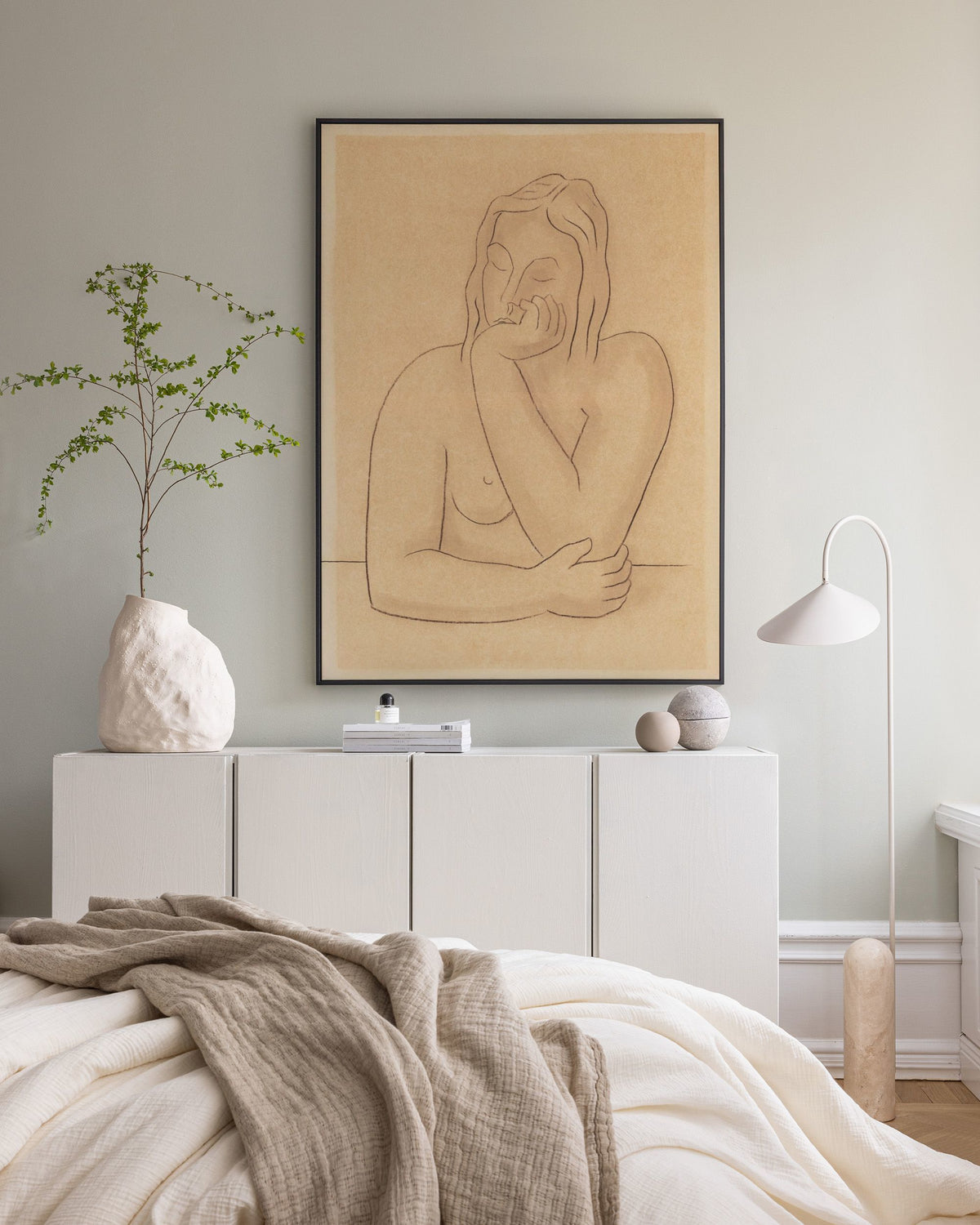 Mikuláš Galanda - Seated Canvas print