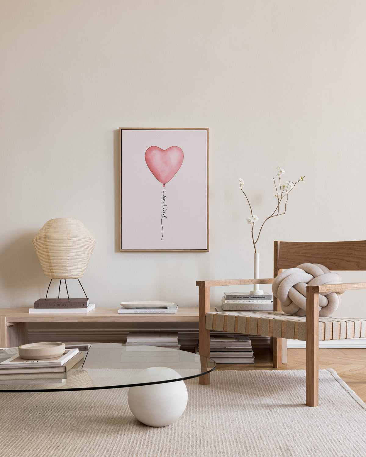Be Kind Balloon Canvas print