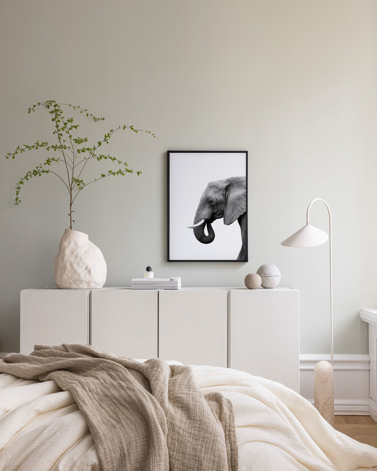 Elephant From Side Canvas print